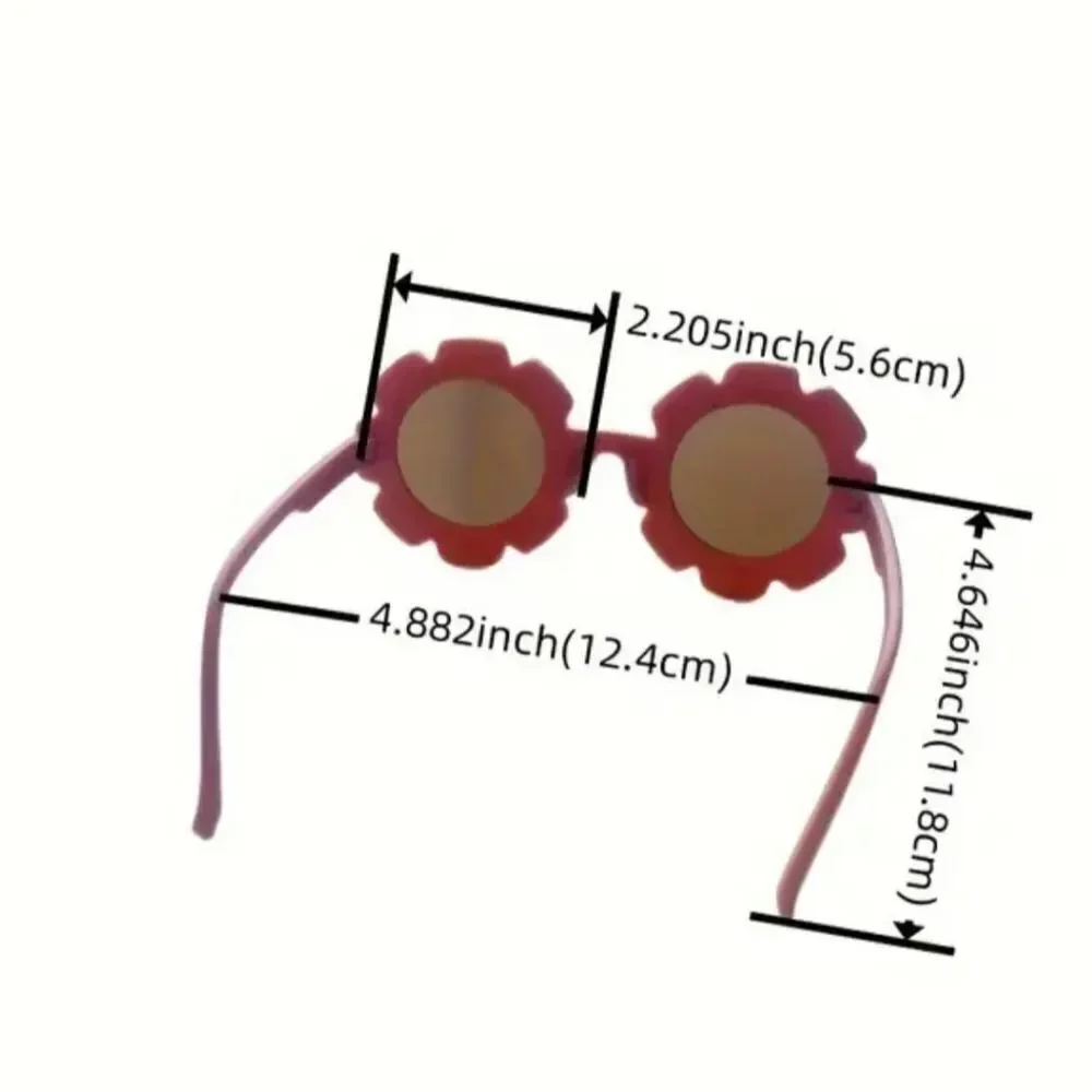 Girls Flower Sunglasses Blush Pink For Kids
